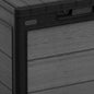 Keter Cortina 30 Gallon Resin Deck Box for Patio Outdoor Storage, Grey