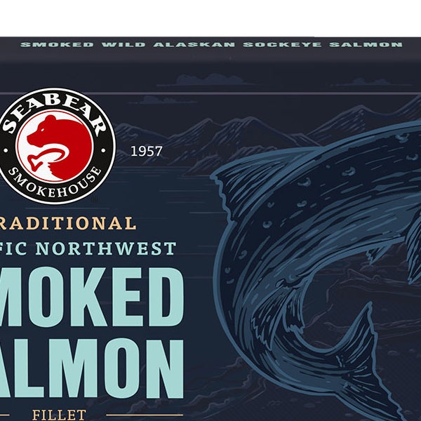 SeaBear Smoked Salmon Gift Boxes, 6 oz, 6-pack