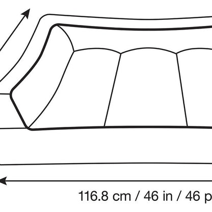 Kirkland Signature Rectangular Bolster 46" x 36" Pet Bed, Brown Faux Leather