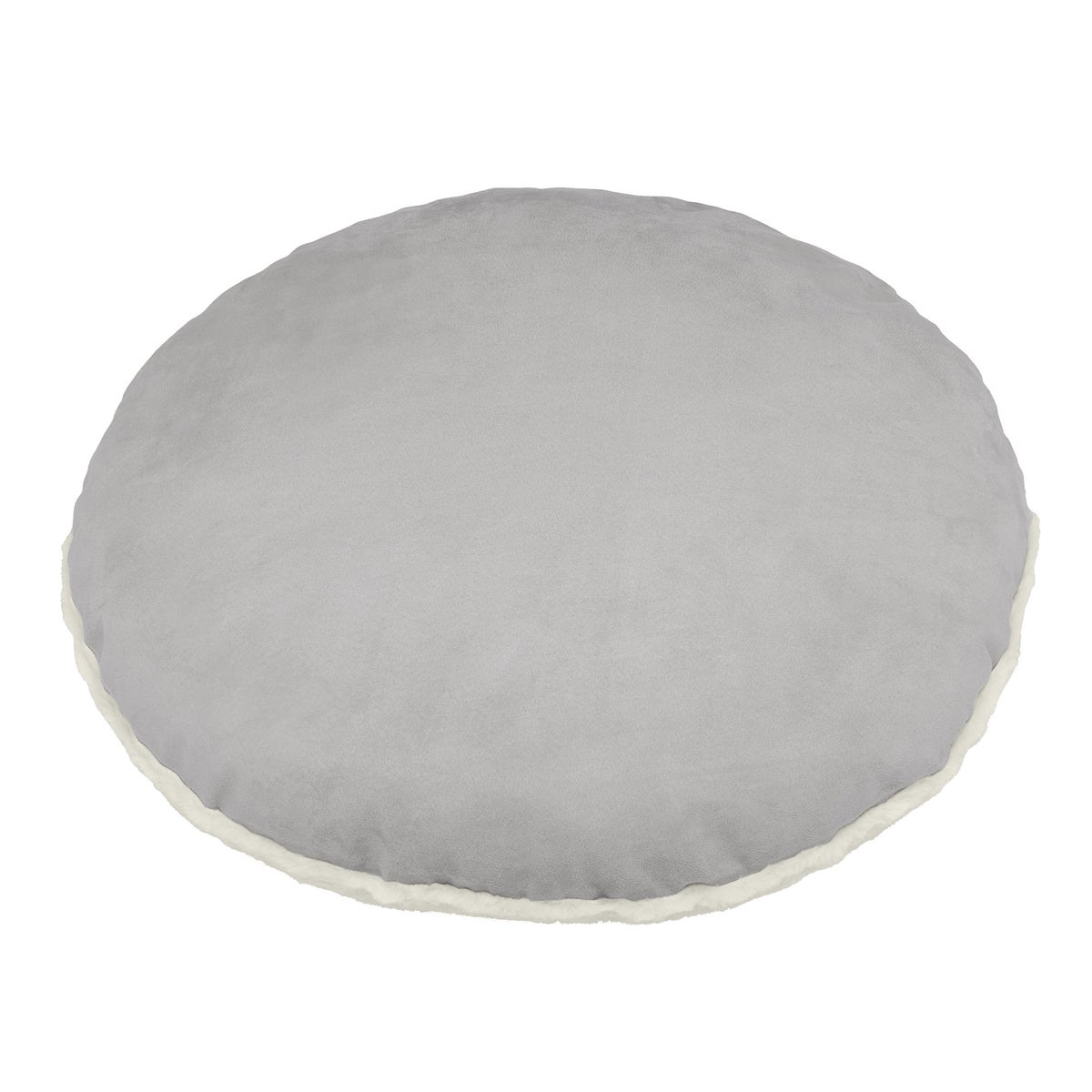 Kirkland Signature 40” Round Nest Pet Bed, Gray Geometric