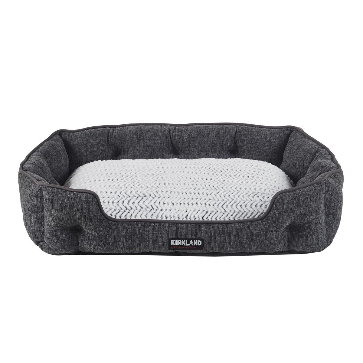 Kirkland Signature Tufted Cuddler Pet Bed, Gray