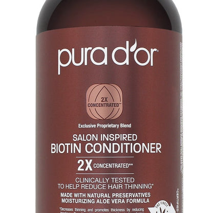 Pura d'or Salon Inspired Biotin Shampoo & Conditioner Set