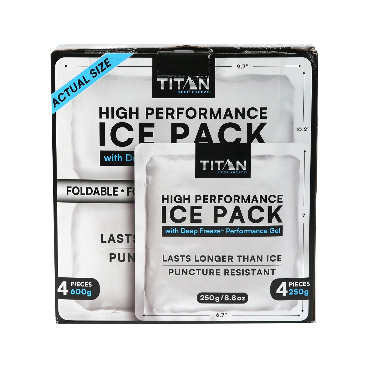 Titan High Performance Ice Pack Set, 8-pack