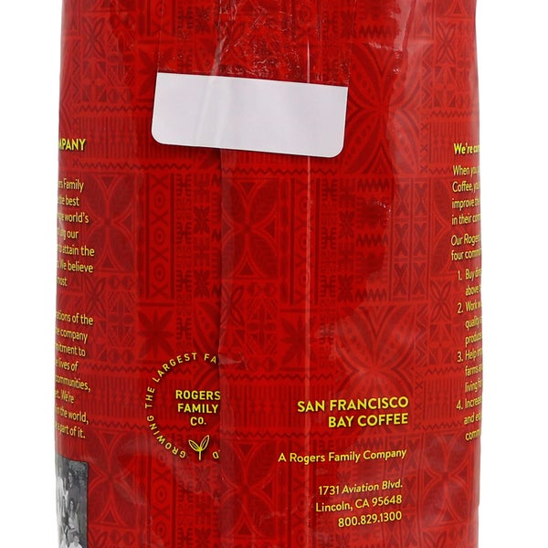 San Francisco Bay Mamalahoa Estate 100% Pure Kona Whole Bean Medium Roast Coffee 1 lb