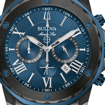 Bulova Marine Star Chronograph Stainless Steel Quartz Men's Watch