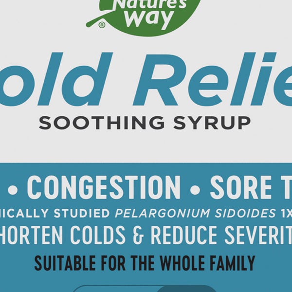 Nature's Way Cold Relief Soothing Syrup 4oz, 3-pack