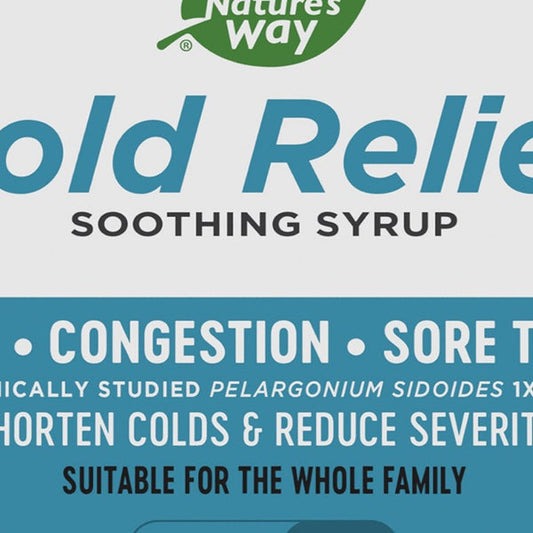 Nature's Way Cold Relief Soothing Syrup 4oz, 3-pack