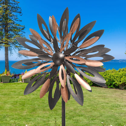 Metal Flower Wind Spinner