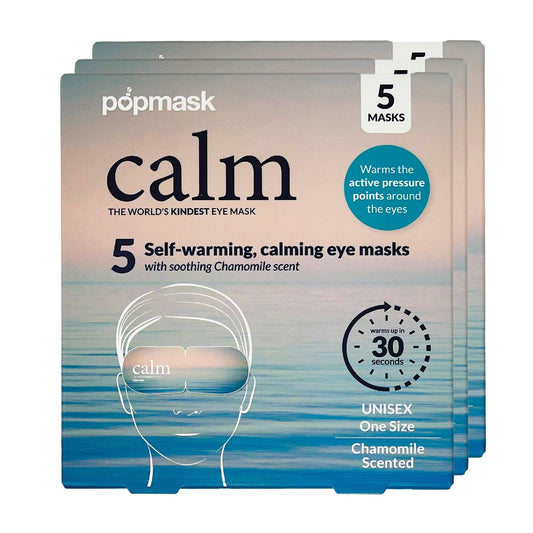 Popmask Calm Self Warming Eye Mask, 3-pack, 5-count