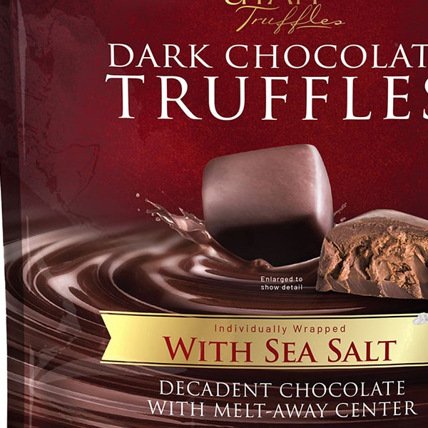 Utah Truffles Dark Chocolate Truffles With Sea Salt 16 oz, 2-pack