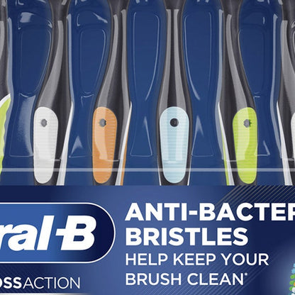 Oral-B CrossAction Advanced Soft Bristle Toothbrush, 8-pack