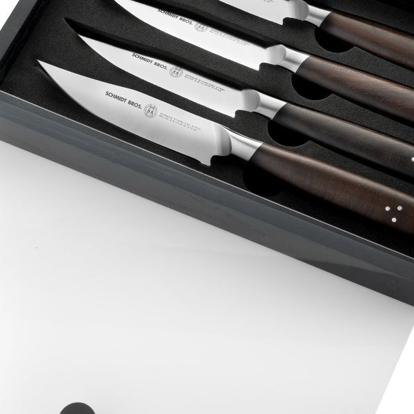 Schmidt Brothers Cutlery Delta Series Acacia Wood 4-pack Steak Knife Set