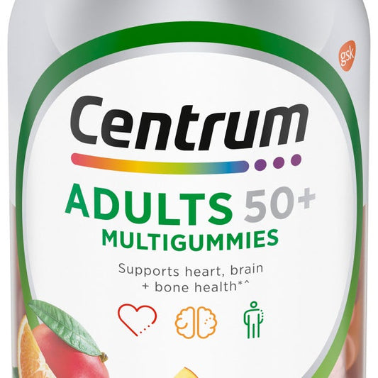 Centrum Silver 50+ Adult Multigummies Multivitamins, 200 Gummies