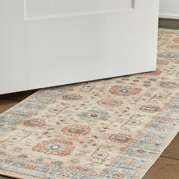 Wyatt & Ash Washable 2-pack Runner and Accent Rug, Dalileh Beige