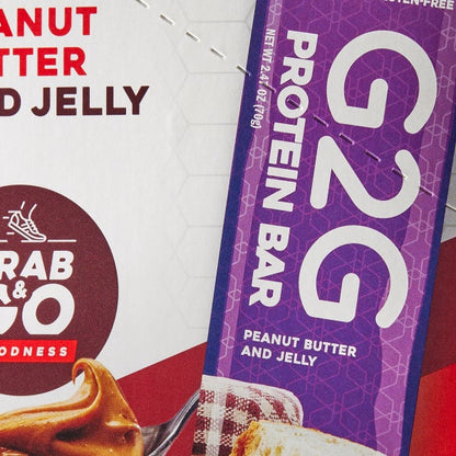 G2G 3-pack Peanut Butter & Jelly Protein Bars, 24-count
