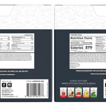 ReadyWise Gluten-Free Emergency Food Entree 2 Box Kit (40 Total Servings)