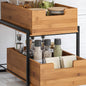 Seville Bamboo 2-Tier Sliding Drawer Organizer