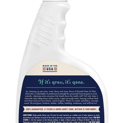 Rocco & Roxie Pet Stain and Odor Eliminator Spray, 32 oz, 2-count