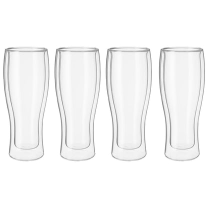 Henckels Double Wall Beer Glass Set, 4-piece