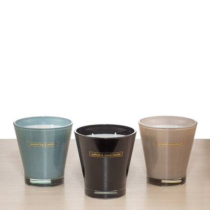 Bellevue Luxury Flare Candles, 15 oz, 3-pack