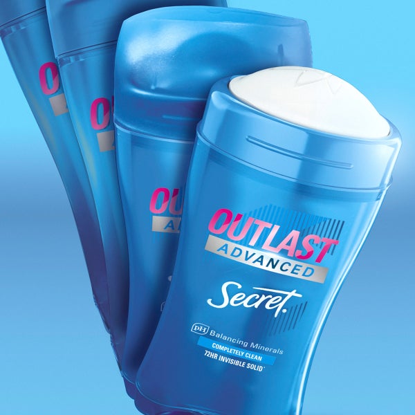 Secret Outlast Advanced Antiperspirant Deodorant, 2.6 oz, 4-pack