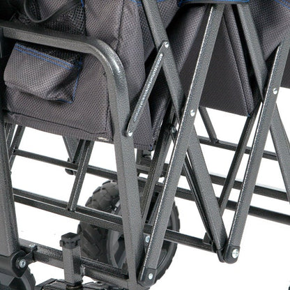 Mac Sports Deluxe Extended Folding Wagon with Brakes