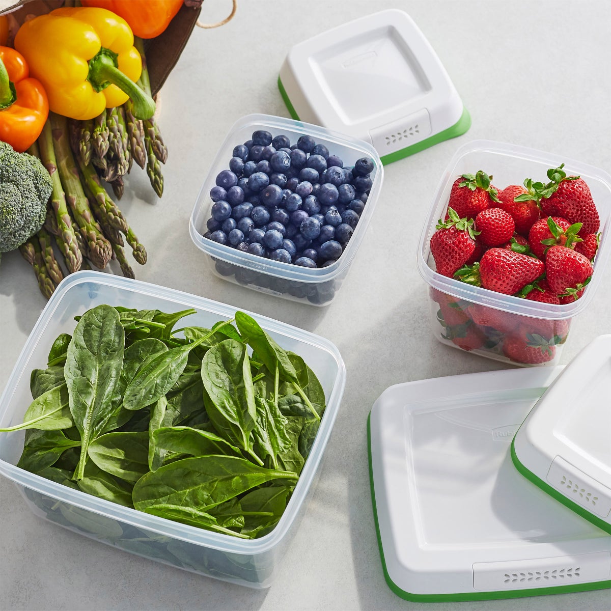 Rubbermaid FreshWorks Produce Saver, 8-piece Set
