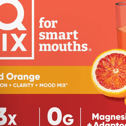 IQMIX Hydration + Clarity + Mood Blood Orange Powder Packets, 30 Sticks