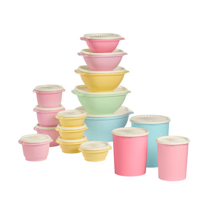 Tupperware Heritage Collection Food Storage Containers, Set of 32