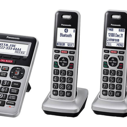 Panasonic KX-TG994 DECT 6.0 Bluetooth 4-Handset Phone Bundle