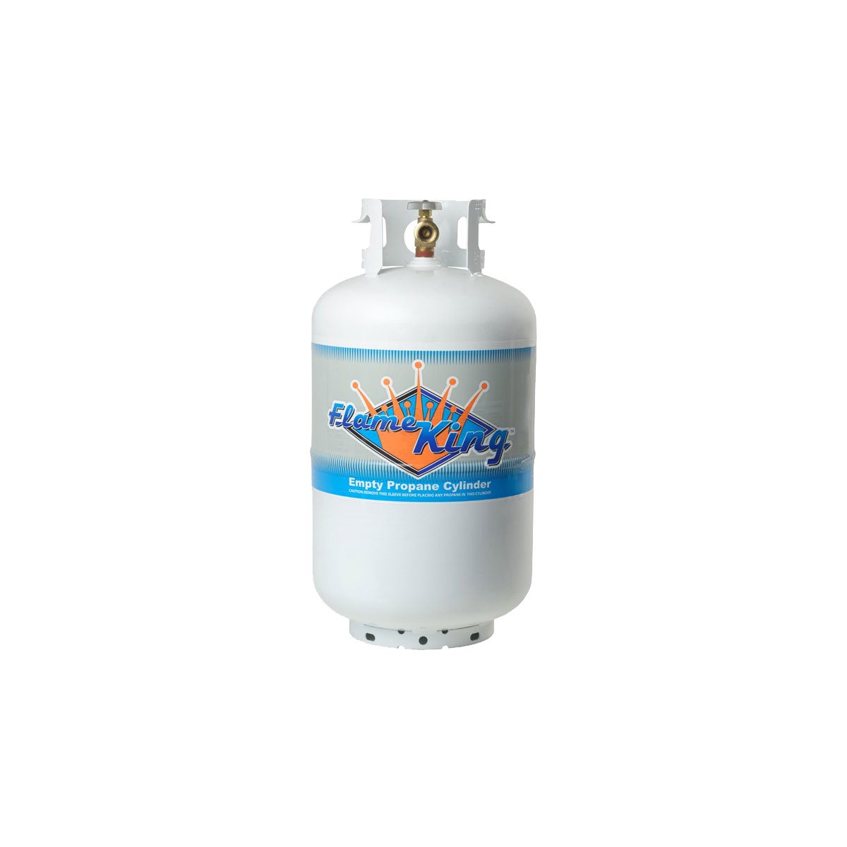 Flame King 30 lb Empty Steel Propane Cylinder with OPD Valve