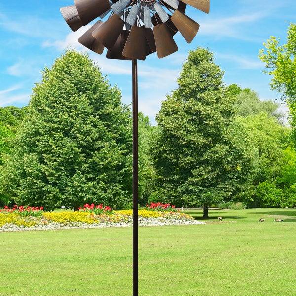 Metal Farm Wind Spinner