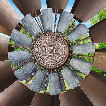 Metal Farm Wind Spinner