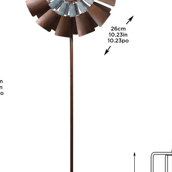 Metal Farm Wind Spinner