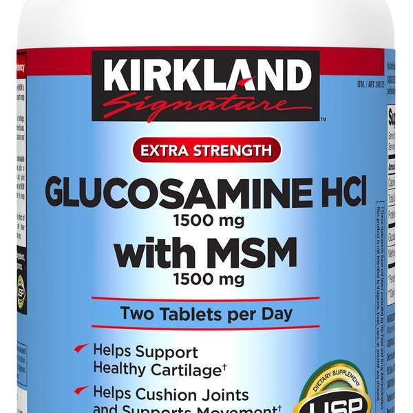 Kirkland Signature Glucosamine with MSM, 375 Tablets