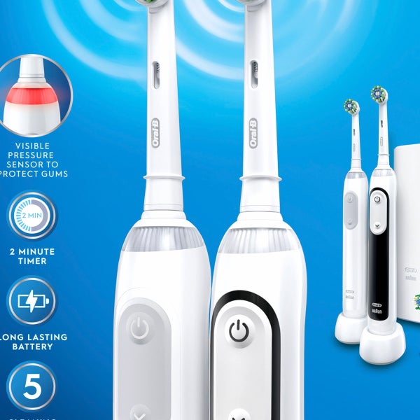 Oral-B Smart Clean 360 Rechargeable Electric Toothbrush, 2-pack