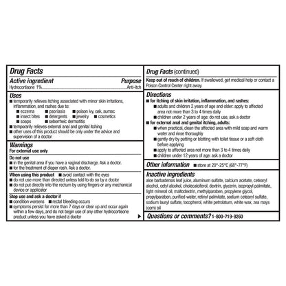 Kirkland Signature Hydrocortisone 1% PLUS Anti-Itch Cream, 8 Ounces