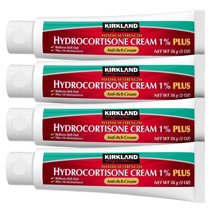 Kirkland Signature Hydrocortisone 1% PLUS Anti-Itch Cream, 8 Ounces