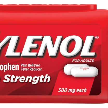 Tylenol Extra Strength Acetaminophen 500 mg, Fever Reducer & Pain Reliever, 325 Caplets