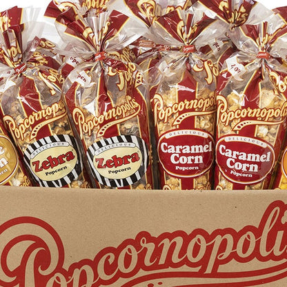 Popcornopolis Ultimate Classic Assorted Tall Cones, Variety, 24-count