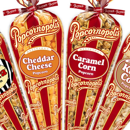 Popcornopolis Ultimate Classic Assorted Tall Cones, Variety, 24-count