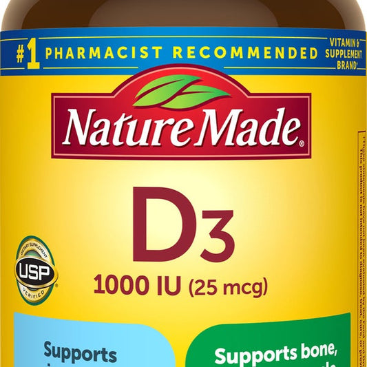 Nature Made Vitamin D3 25 mcg., 650 Softgels