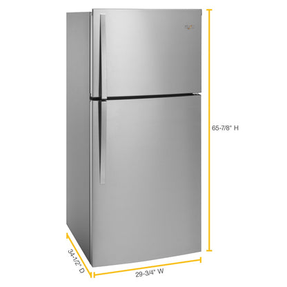 Whirlpool 19.2 cu. ft. Top Freezer Refrigerator with LED Interior Lighting