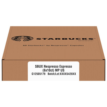 Starbucks by Nespresso Espresso Roast Capsules, 60-count