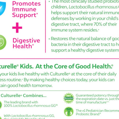 Culturelle Probiotic Kids Purely Probiotics, 60 Chewable Tablets