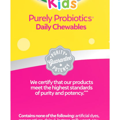 Culturelle Probiotic Kids Purely Probiotics, 60 Chewable Tablets