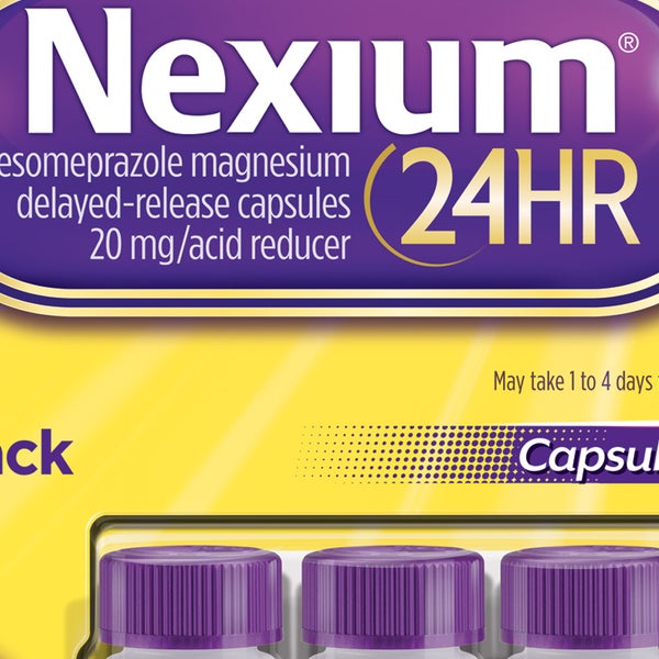 Nexium 24HR Acid Reducer 20 mg., 42 Capsules