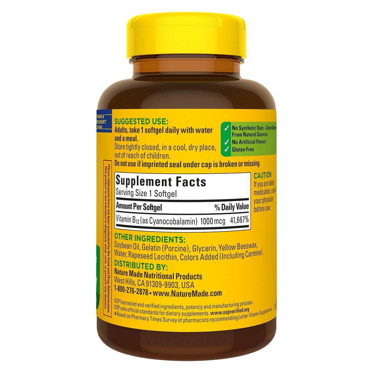 Nature Made Vitamin B12 1000 mcg., 400 Softgels