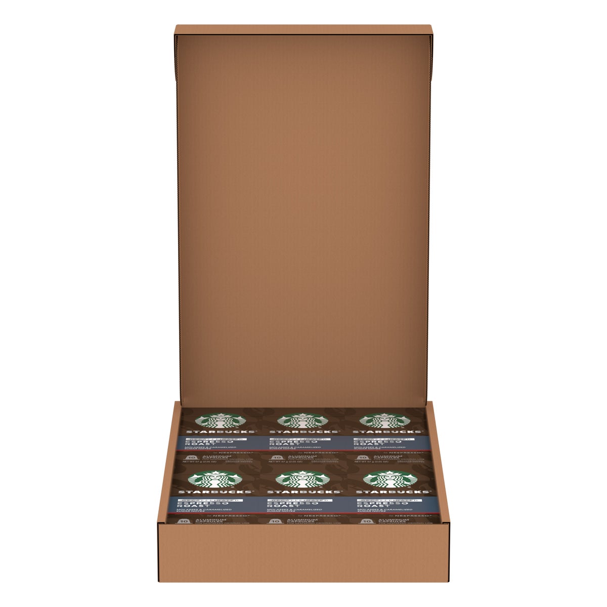 Starbucks by Nespresso Decaf Espresso Roast Capsules, 60 Count