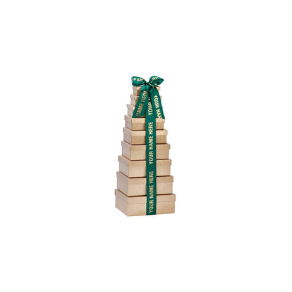 Custom "Your Name Here" Corporate 9-Tier Gold Tower - 12 Minimum Quantity